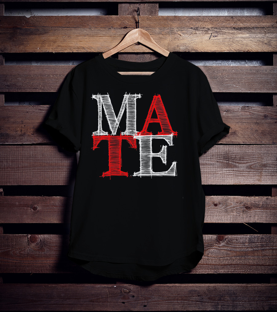 PREMIUM Couples Vale MATE Text T-Shirt