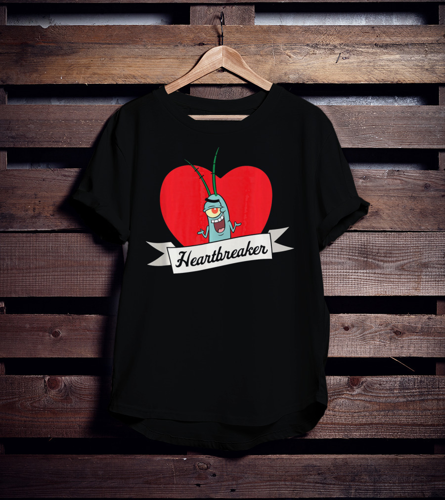 Spongebob Squarepants Plankton Heartbreaker Valentine T-Shirt