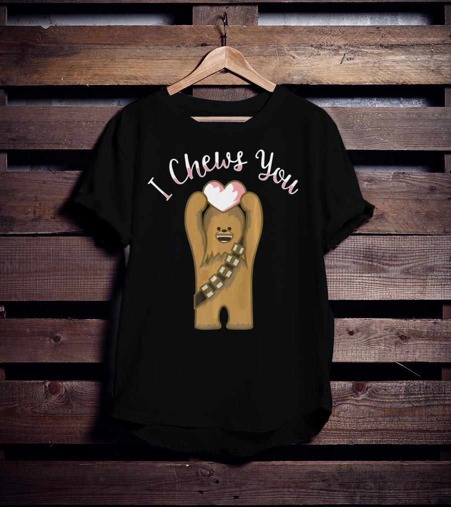 Star Wars Valentines I Chews You Chewbacca Heart T-Shirt