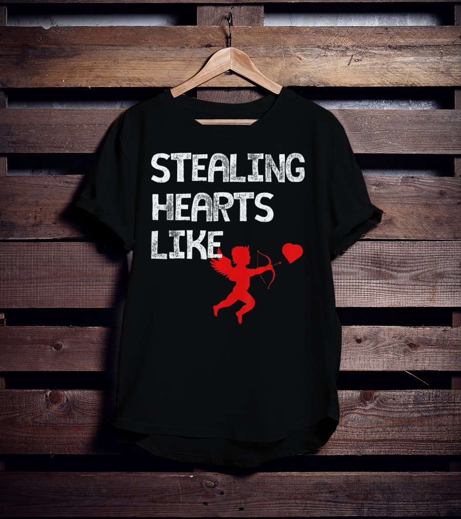 Stealing Hearts Like Cupid Kids Funny Va T-Shirt
