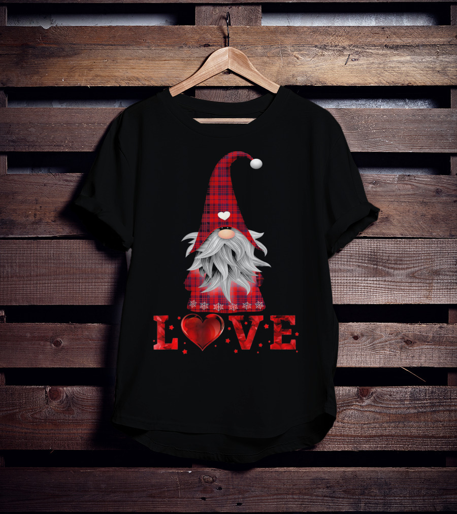 Love Tomte Valentines Day Gnome Nisse T-Shirt