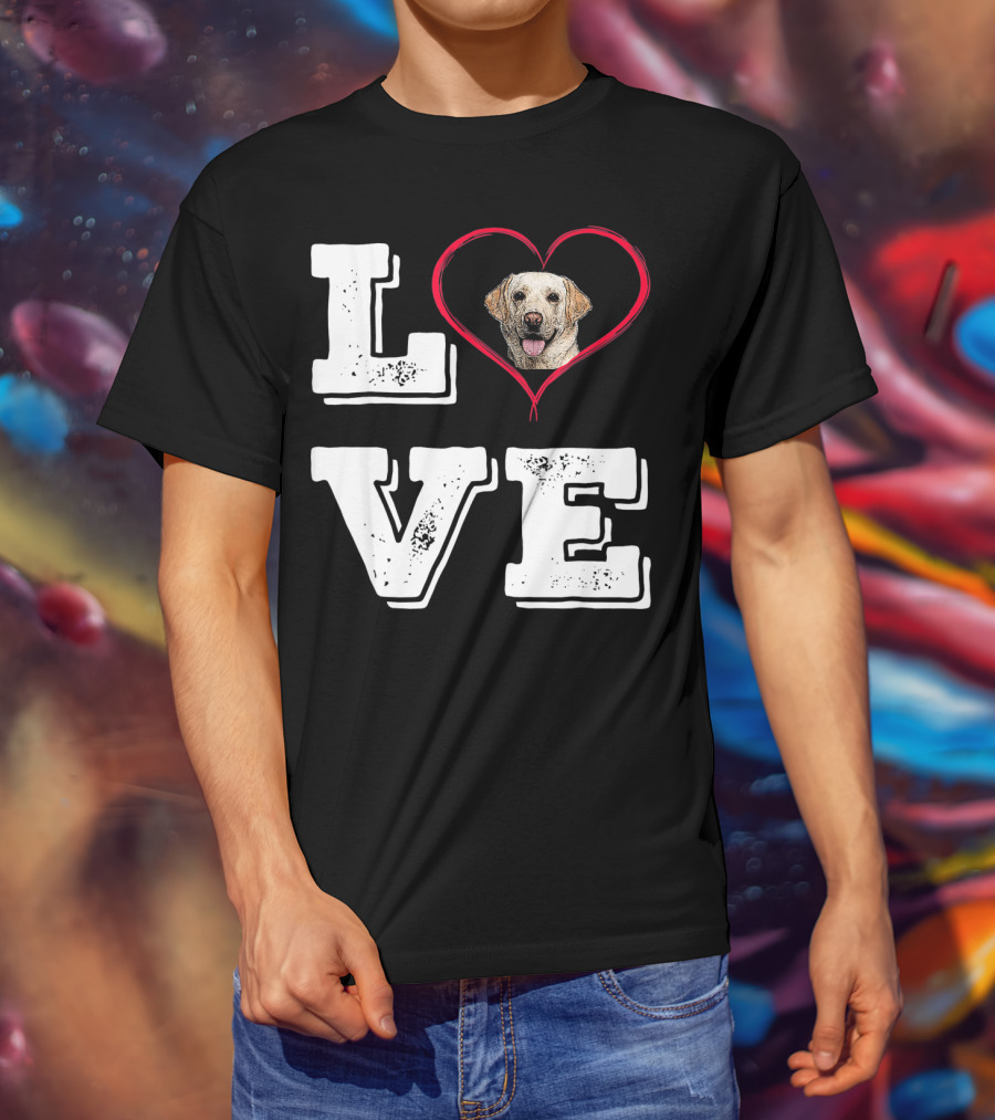 Labrador Retriever Love Heart T-Shirt