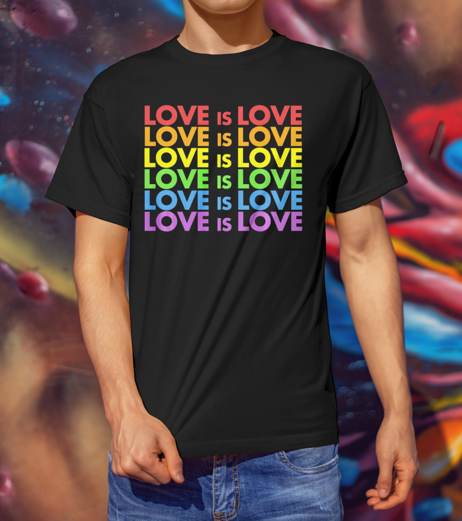 Love Is Love Gay Pride Valentine's Day T-Shirt