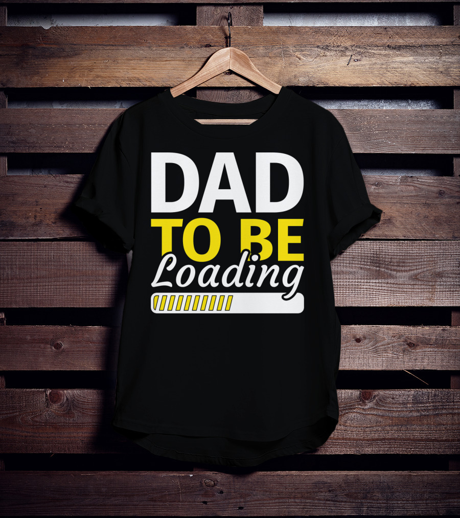 Dad To Be Loading Mens Valentines Pregnancy Announcement T-Shirt