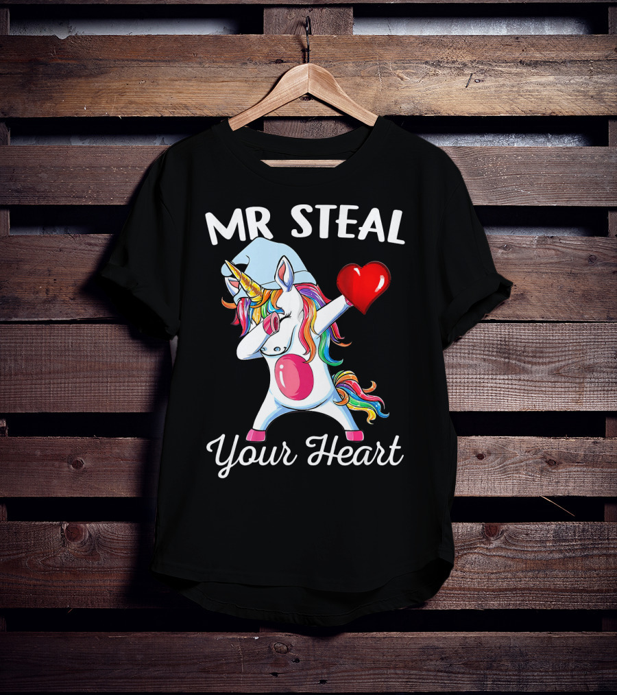 MR Steal Your Heart Dabbing Unicorn T-Shirt