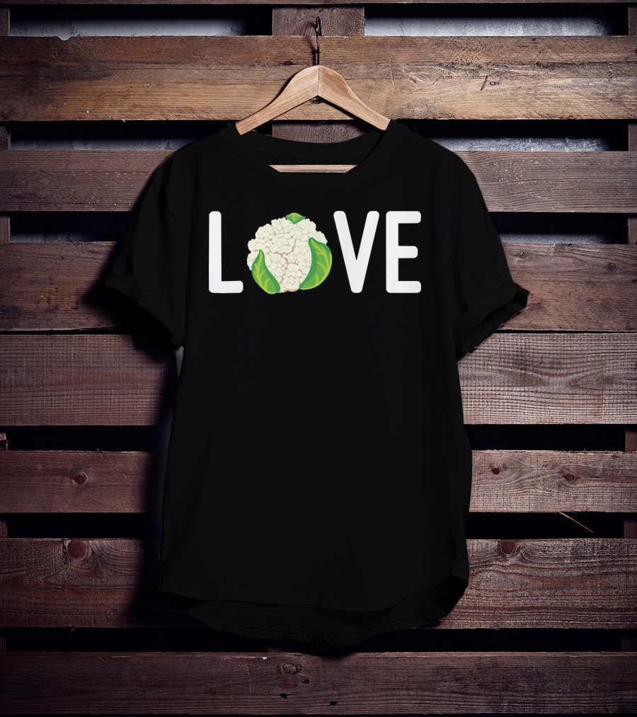 Love Cauliflower Eating Healthy Vegetarian Lifestyle T-Shirt