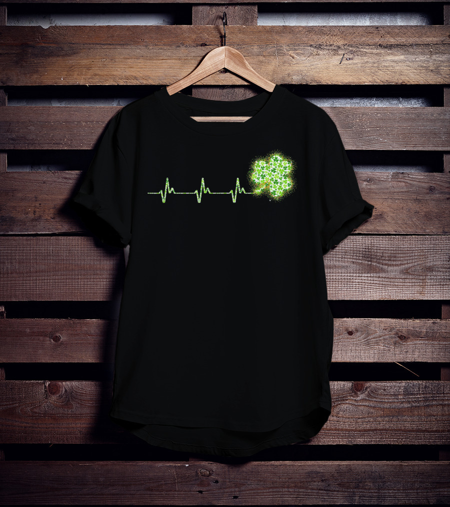 HeartBeat Shamrock St Patricks Day T-Shirt