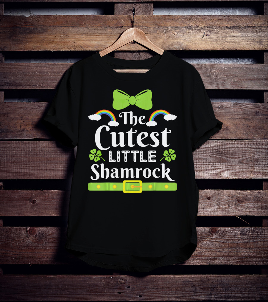 The Cutest Little Shamrock Rainbows And Leprechaun Costume T-Shirt