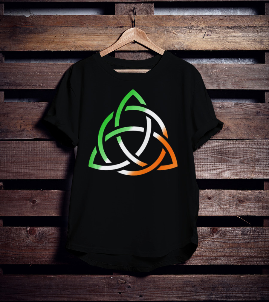 Celtic Trinity Knot Irish Flag Colors T-Shirt