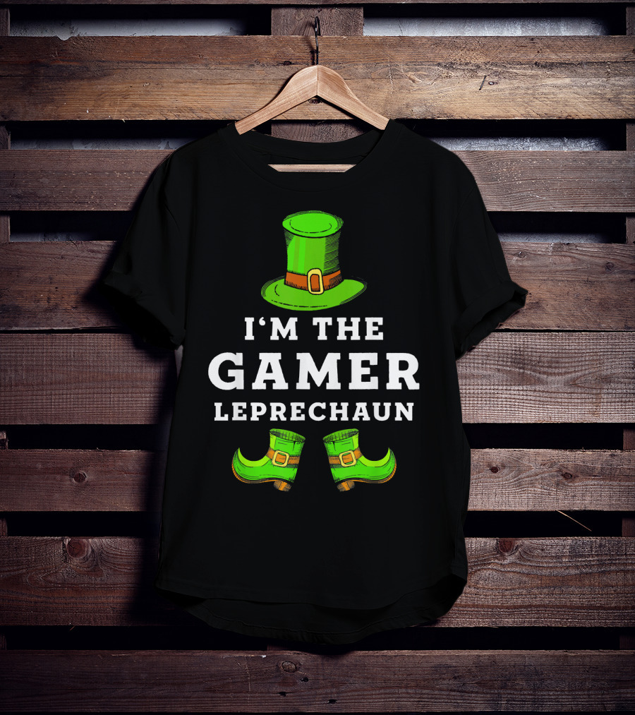 I'm The Gamer Leprechaun St Patrick's Hat And Shoes T-Shirt