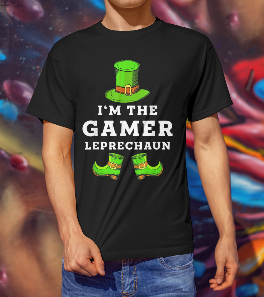 I'm The Gamer Leprechaun St Patrick's Hat And Shoes T-Shirt