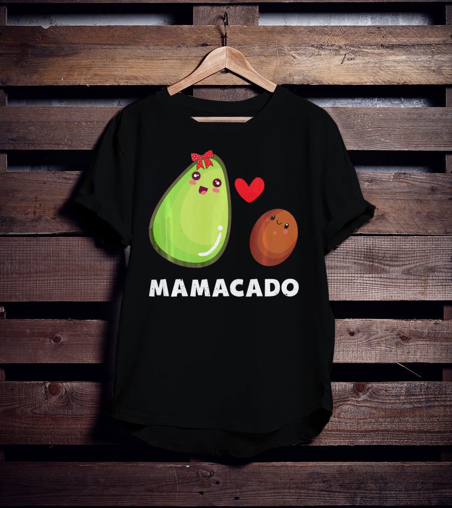 Mamacado Pregnancy Vegetarian Avo Cute Heart Avocado T-Shirt