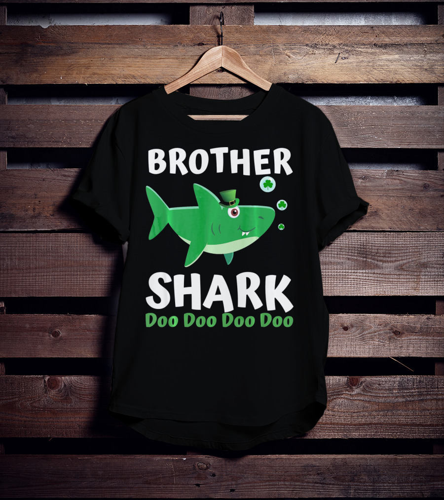 BROTHER SHARK DOO DOO DOO DOO St. Patrick's Day Irish T-Shirt
