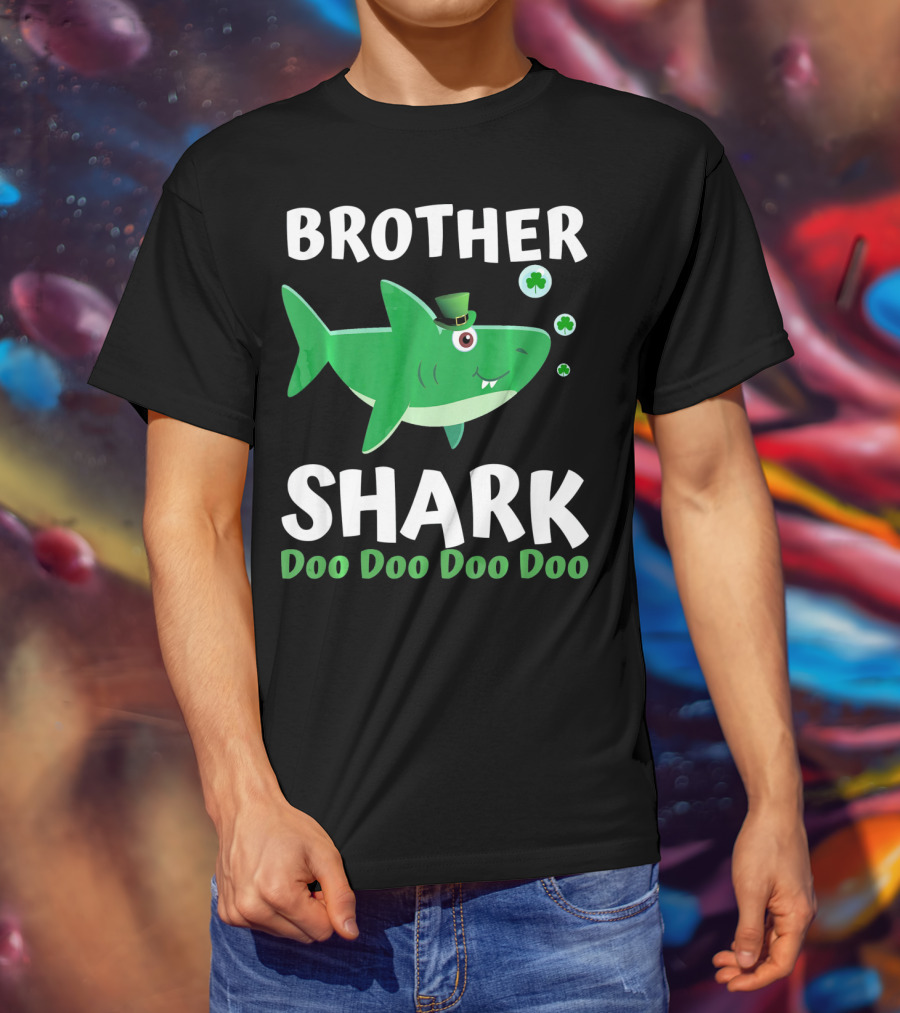 BROTHER SHARK DOO DOO DOO DOO St. Patrick's Day Irish T-Shirt