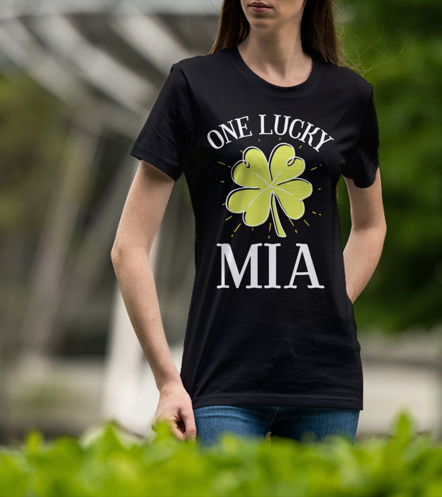 One Lucky Mia St. Patrick's Day Shamrock T-Shirt