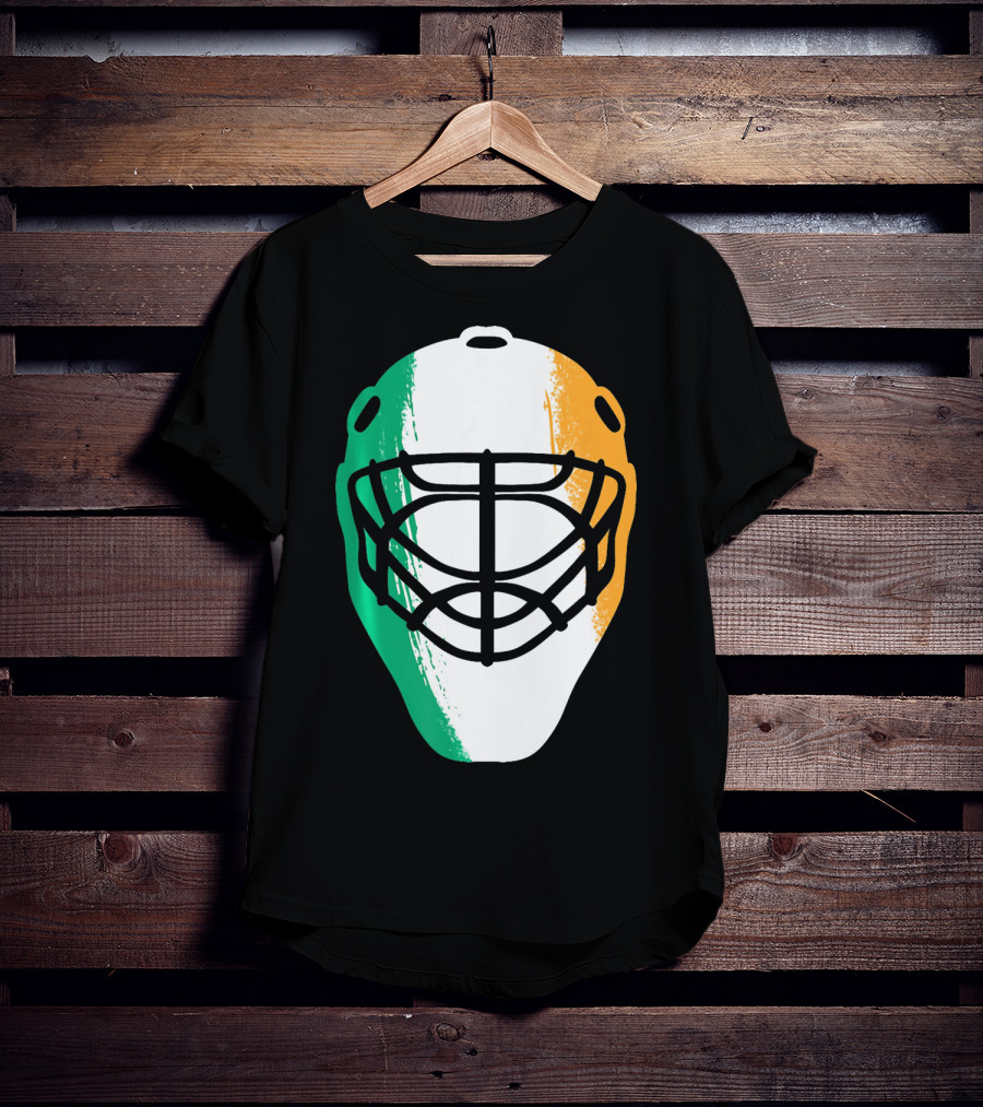St Patricks Day Irish Hockey Mask T-Shirt