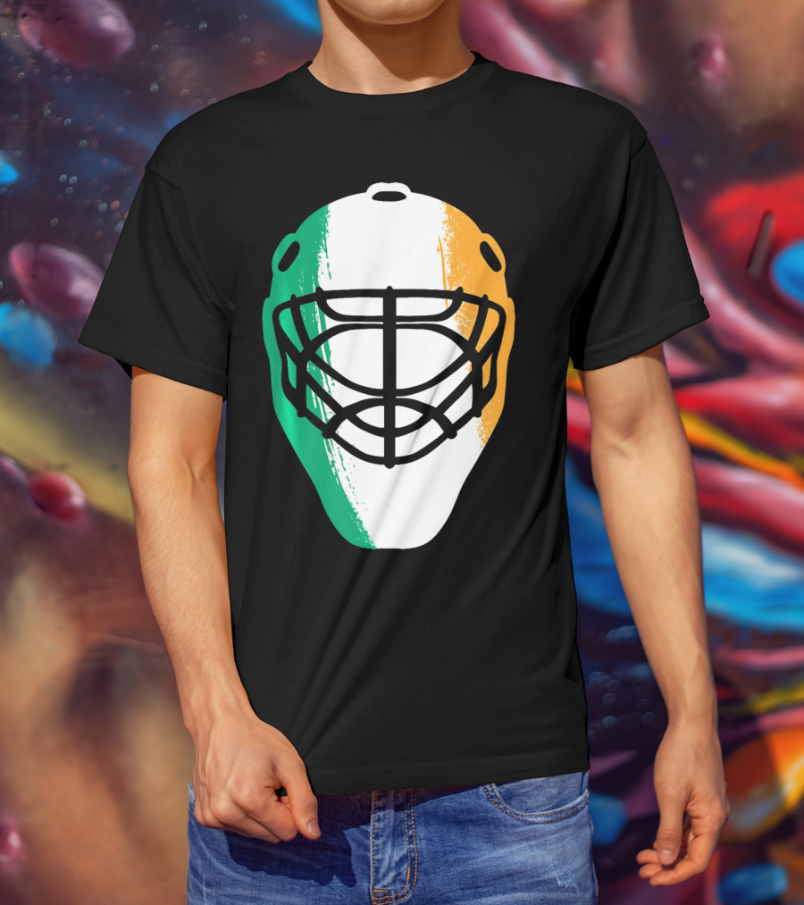 St Patricks Day Irish Hockey Mask T-Shirt