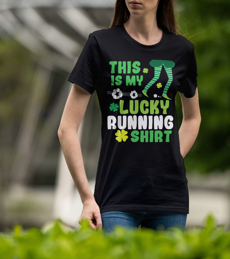 This Is My Lucky Running Shirt St Patricks Day 5k T-Shirt