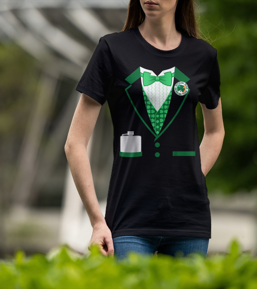 Mens St. Patricks Day Costume Official Irish Drinking Team Funny Iris T-Shirt