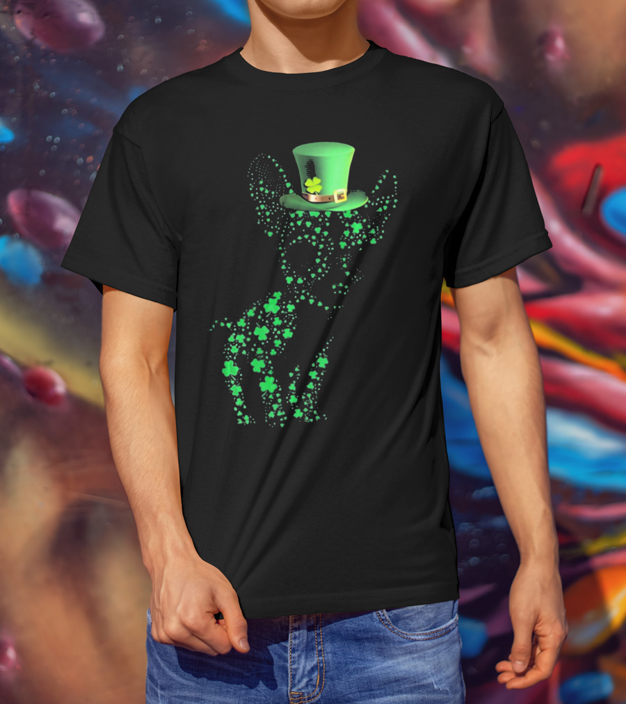 Happy St. Patrick's Day Chihuahua Lucky Shamrock Hat T-Shirt