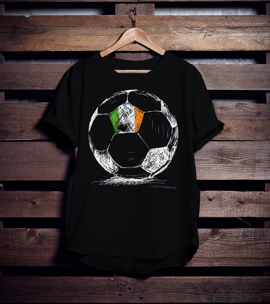 Ireland Irish Eire Flag Soccer Ball T-Shirt