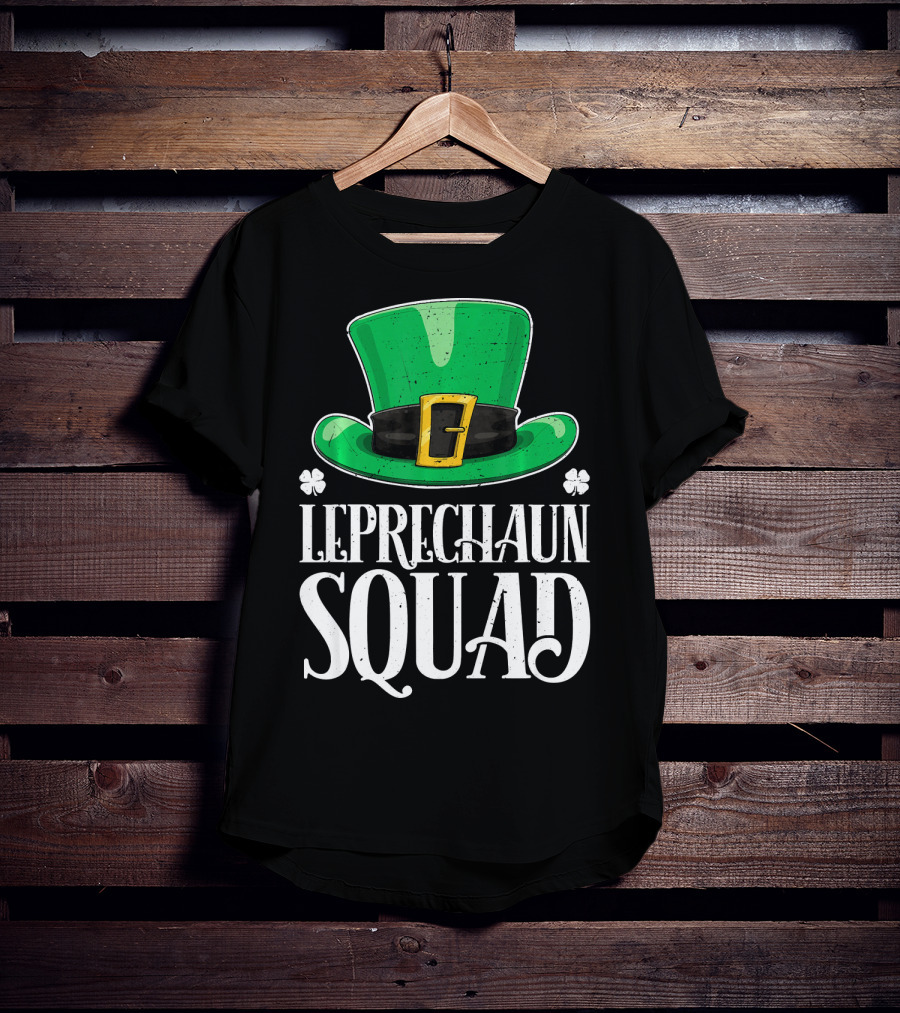 Leprechaun Squad St. Patrick's Day Irish Hat T-Shirt