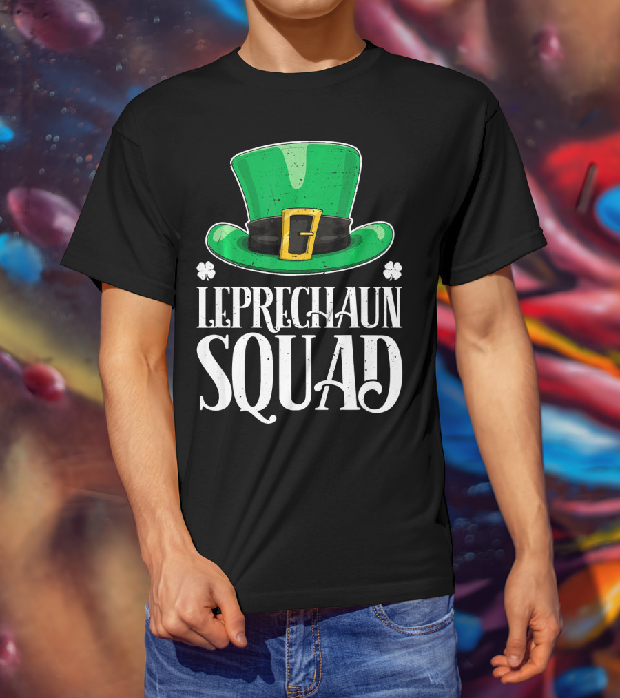 Leprechaun Squad St. Patrick's Day Irish Hat T-Shirt