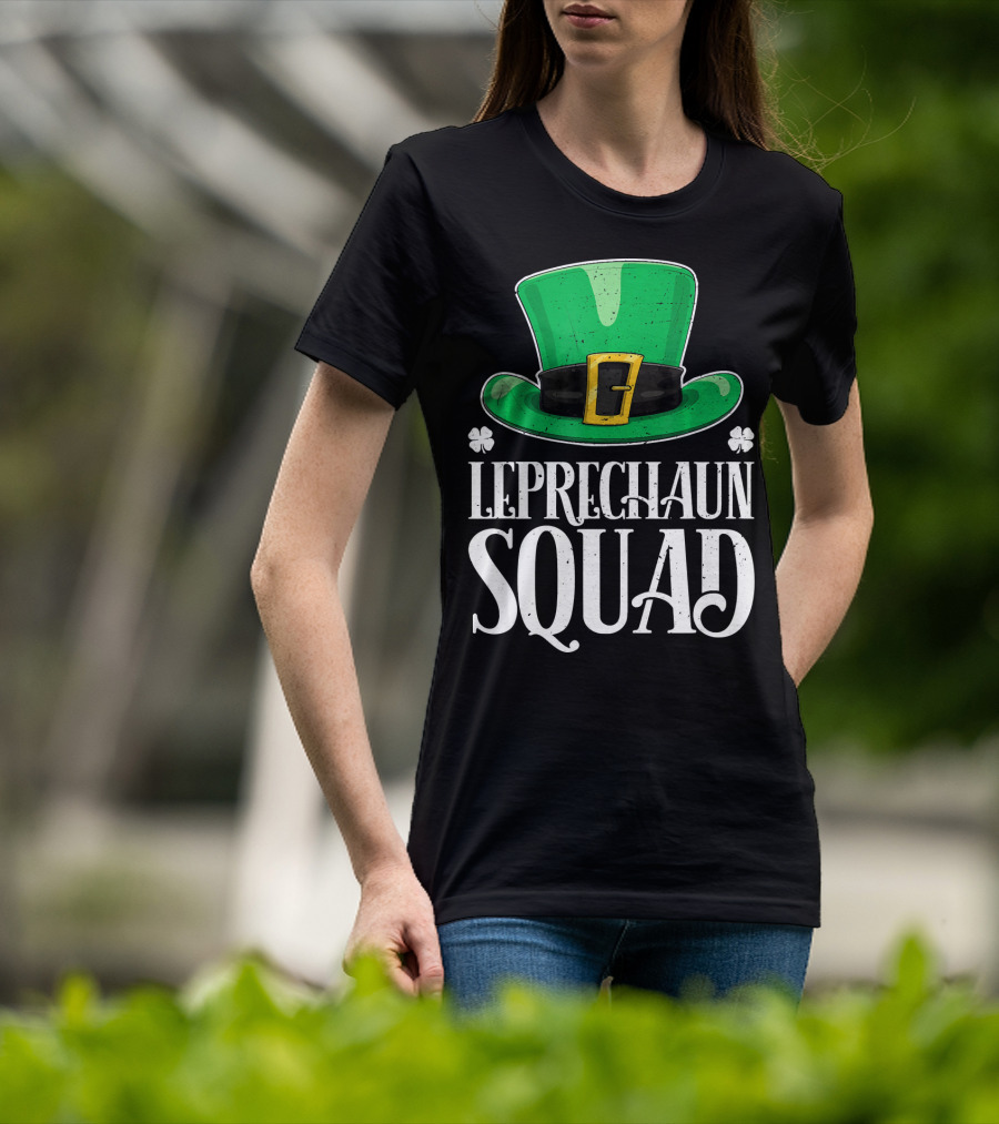 Leprechaun Squad St. Patrick's Day Irish Hat T-Shirt