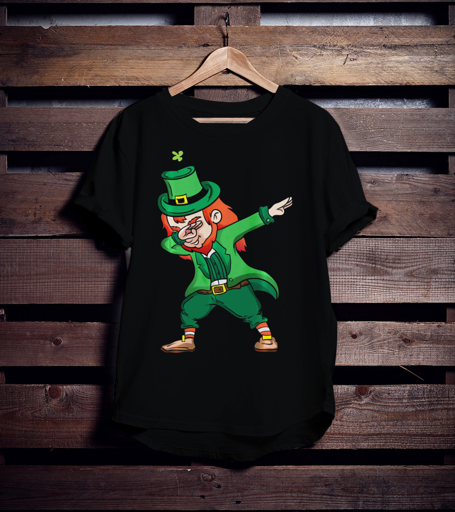 Drink And Dab With Dabbing Leprechaun St. Patrick's Day Fun T-Shirt