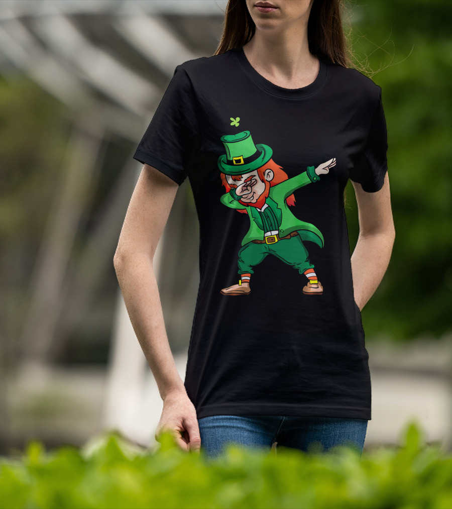 Drink And Dab With Dabbing Leprechaun St. Patrick's Day Fun T-Shirt