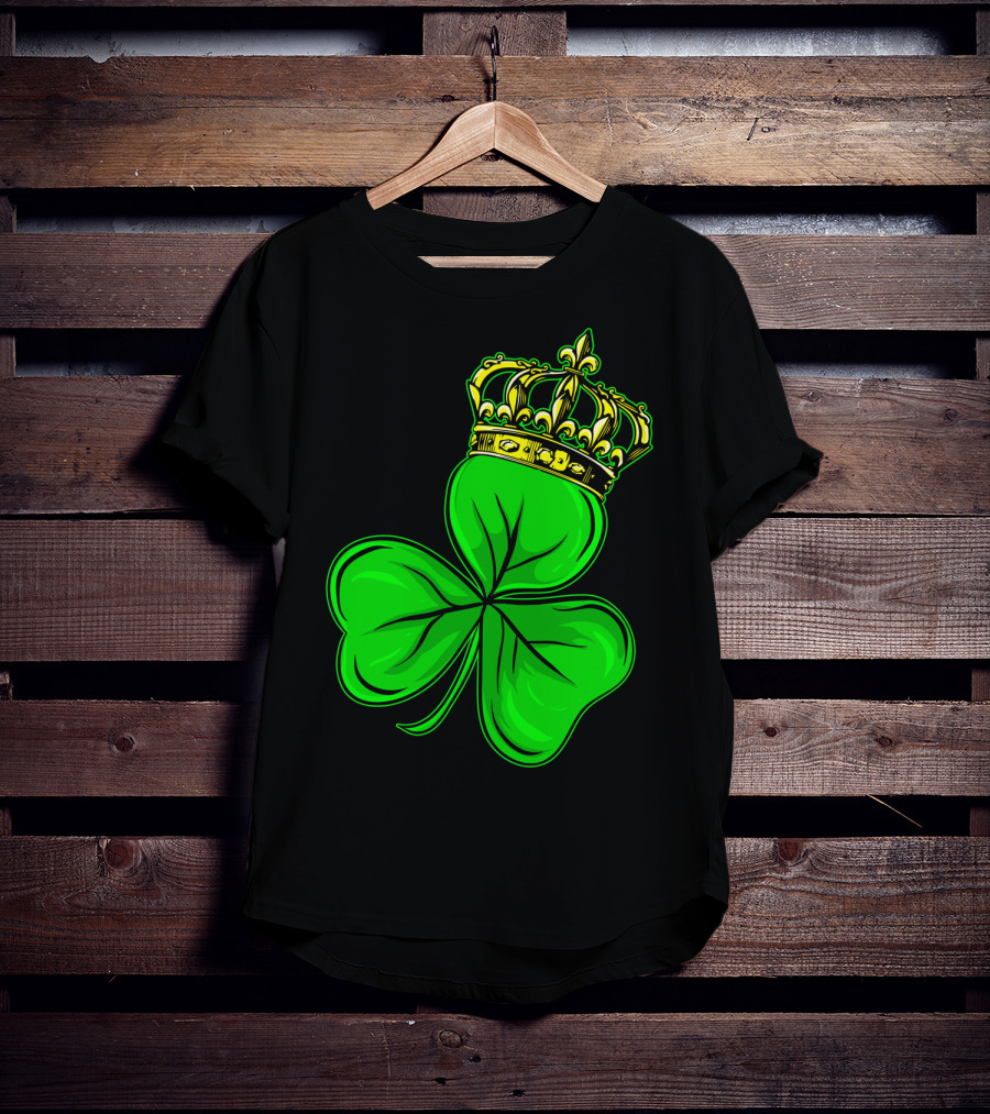 St Patricks Day Shamrock Irish Crown T-Shirt