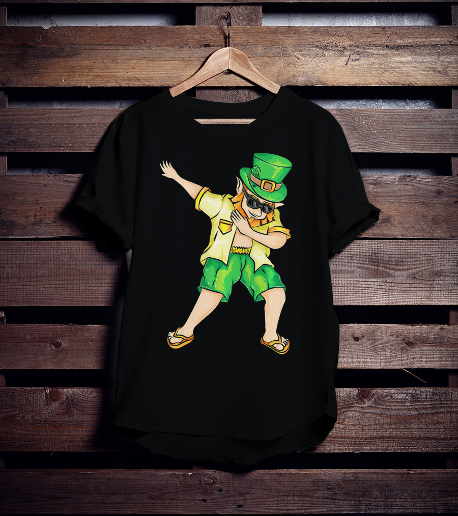 Summer Dabbing Leprechaun St. Patrick's T-Shirt