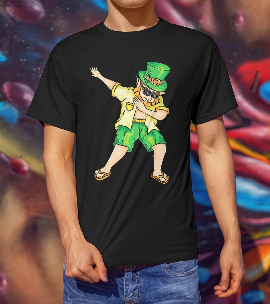 Summer Dabbing Leprechaun St. Patrick's T-Shirt