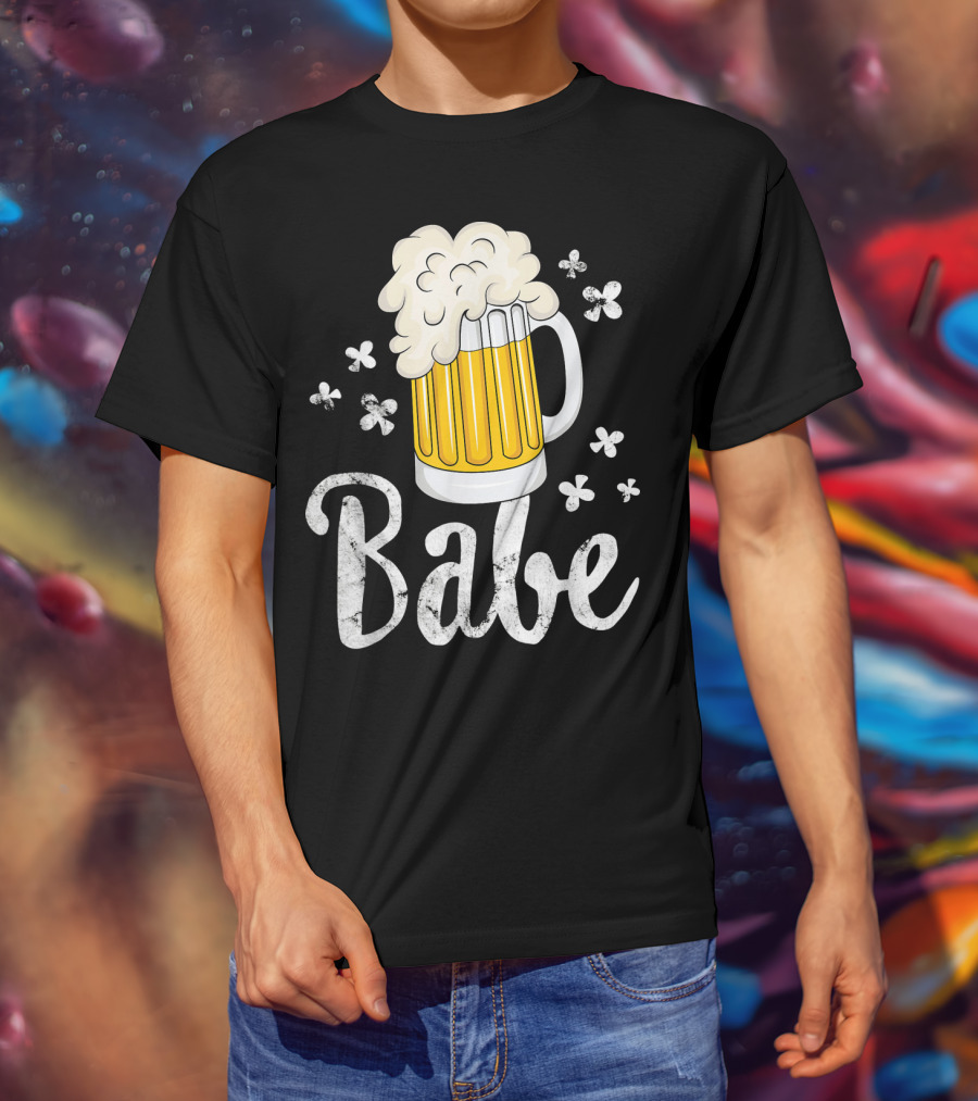Beer Babe Mug Foam And Flowers T-Shirt