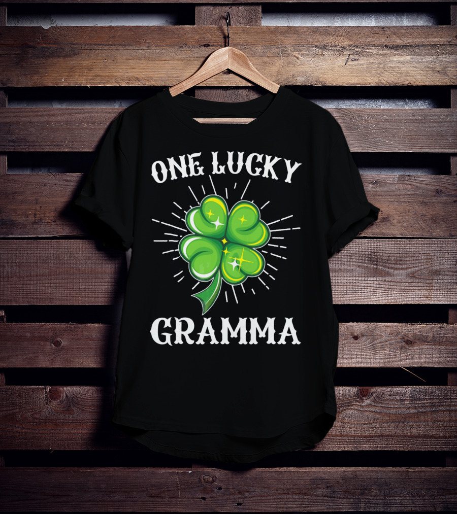 One Lucky Gramma Shamrock St. Patrick's T-Shirt