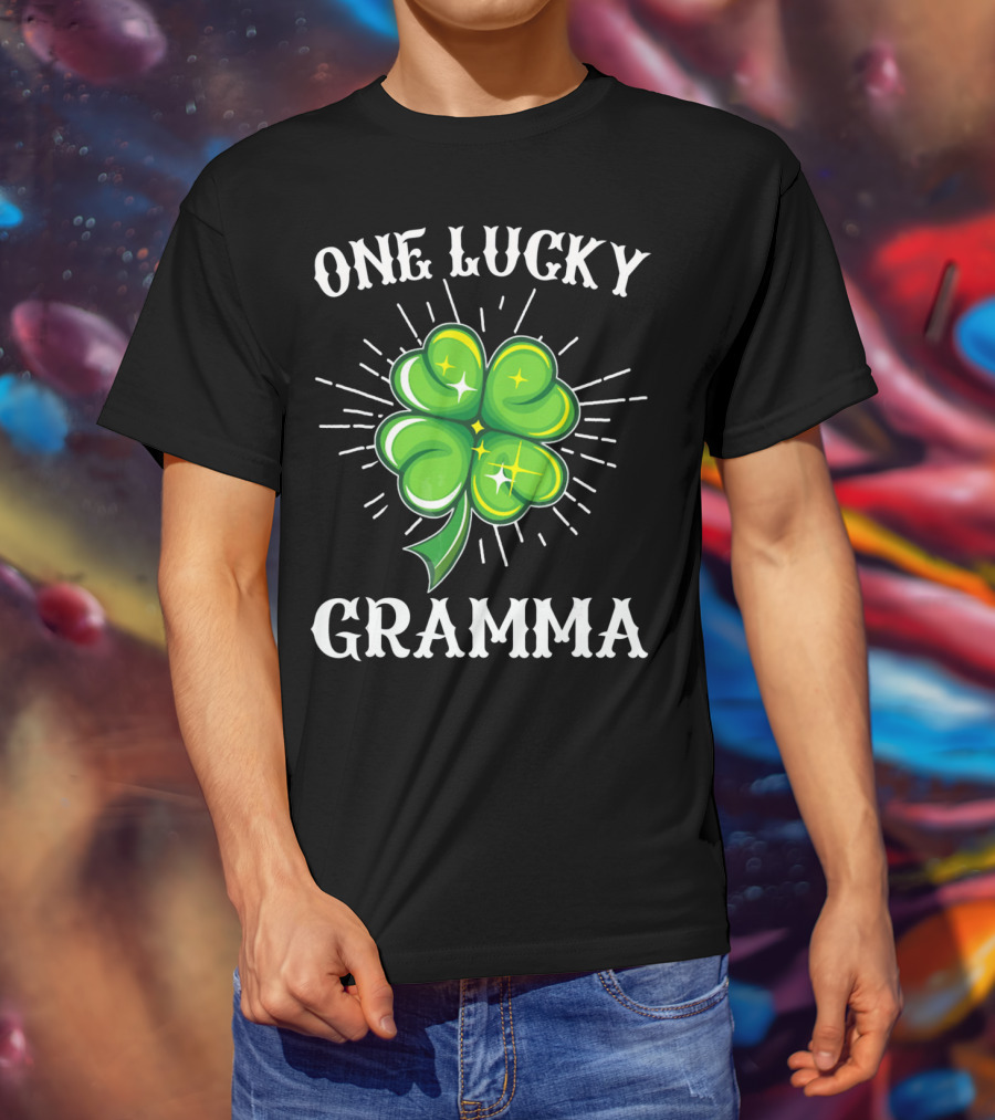 One Lucky Gramma Shamrock St. Patrick's T-Shirt