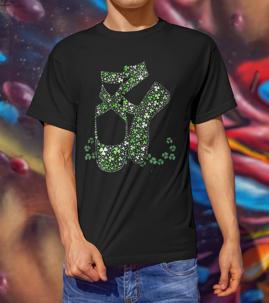Irish Shamrock Ballet Shoes Ireland Clover T-Shirt