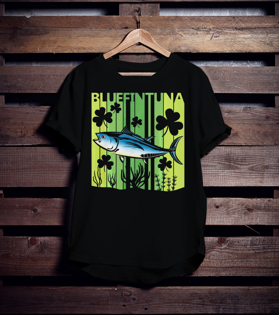 Bluefin Tuna Clover Luck T-Shirt