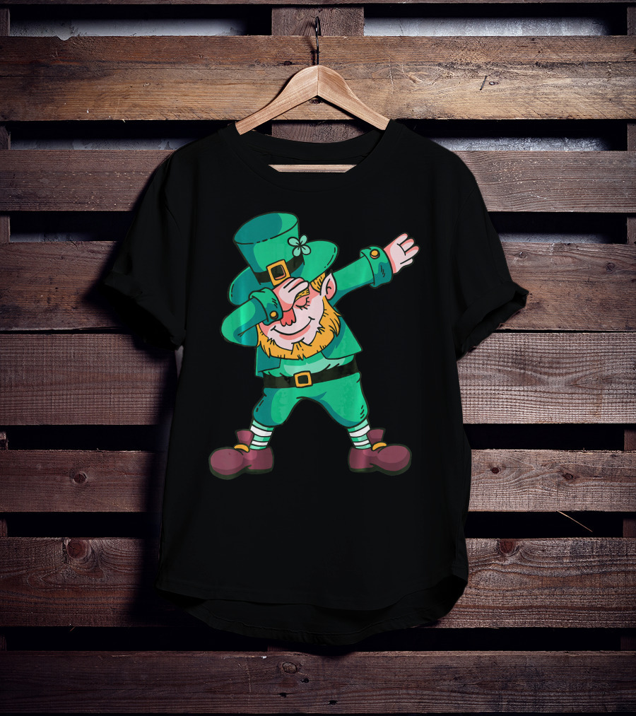 Dabbing Leprechaun St. Patricks Day Irish T-Shirt