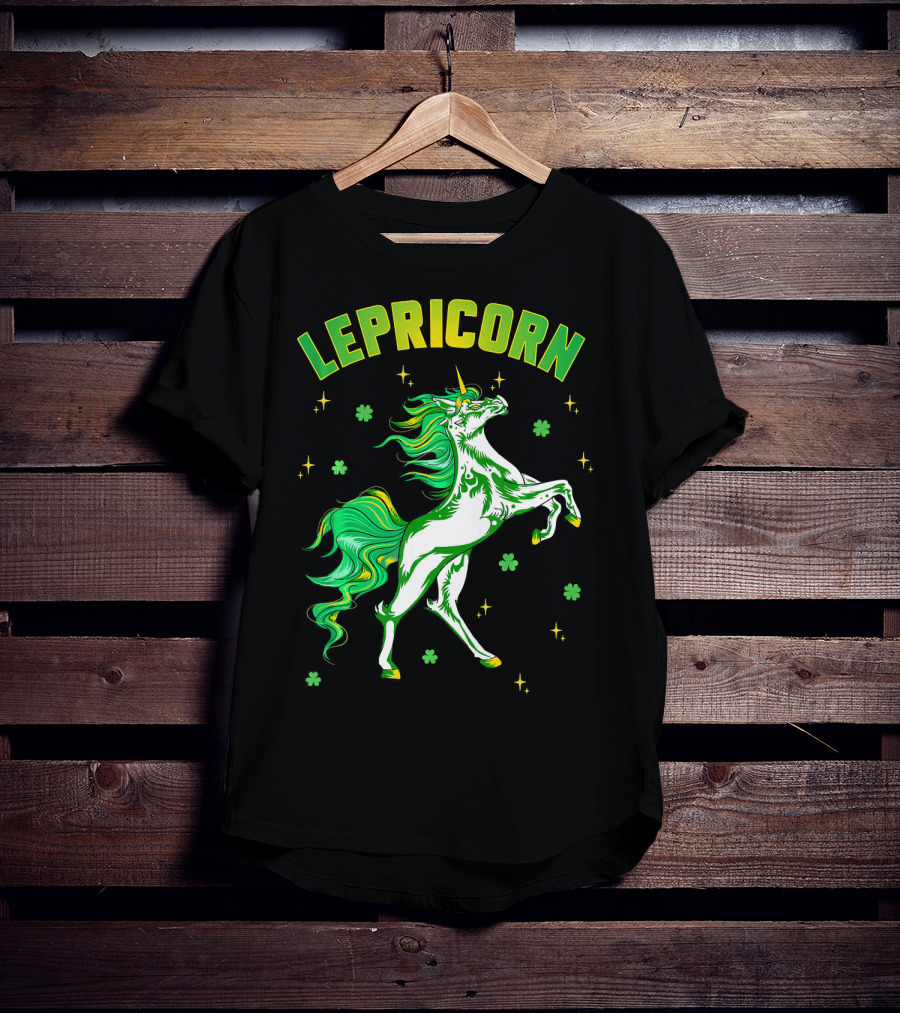 Lepricorn Unicorn St Patricks Day Girls T-Shirt