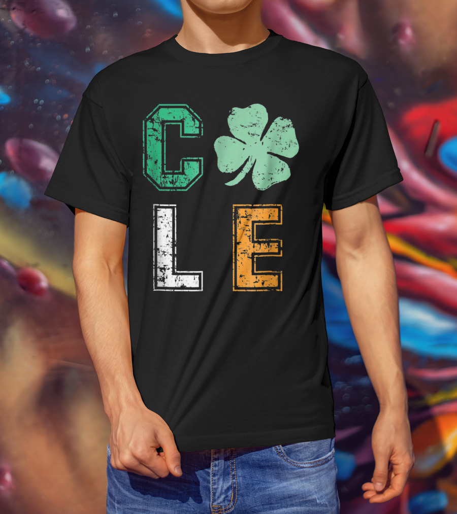 CLE Shamrock Irish Colors St. Patrick's Day T-Shirt