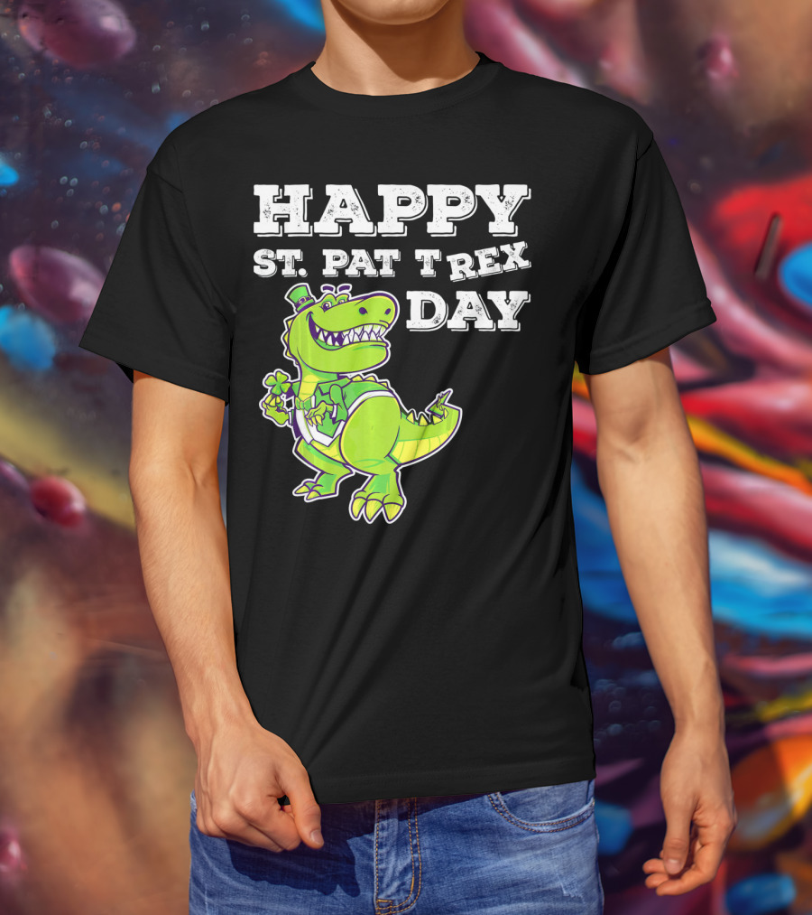 HAPPY ST. PAT T REX DAY Cute St Patricks T-Shirt