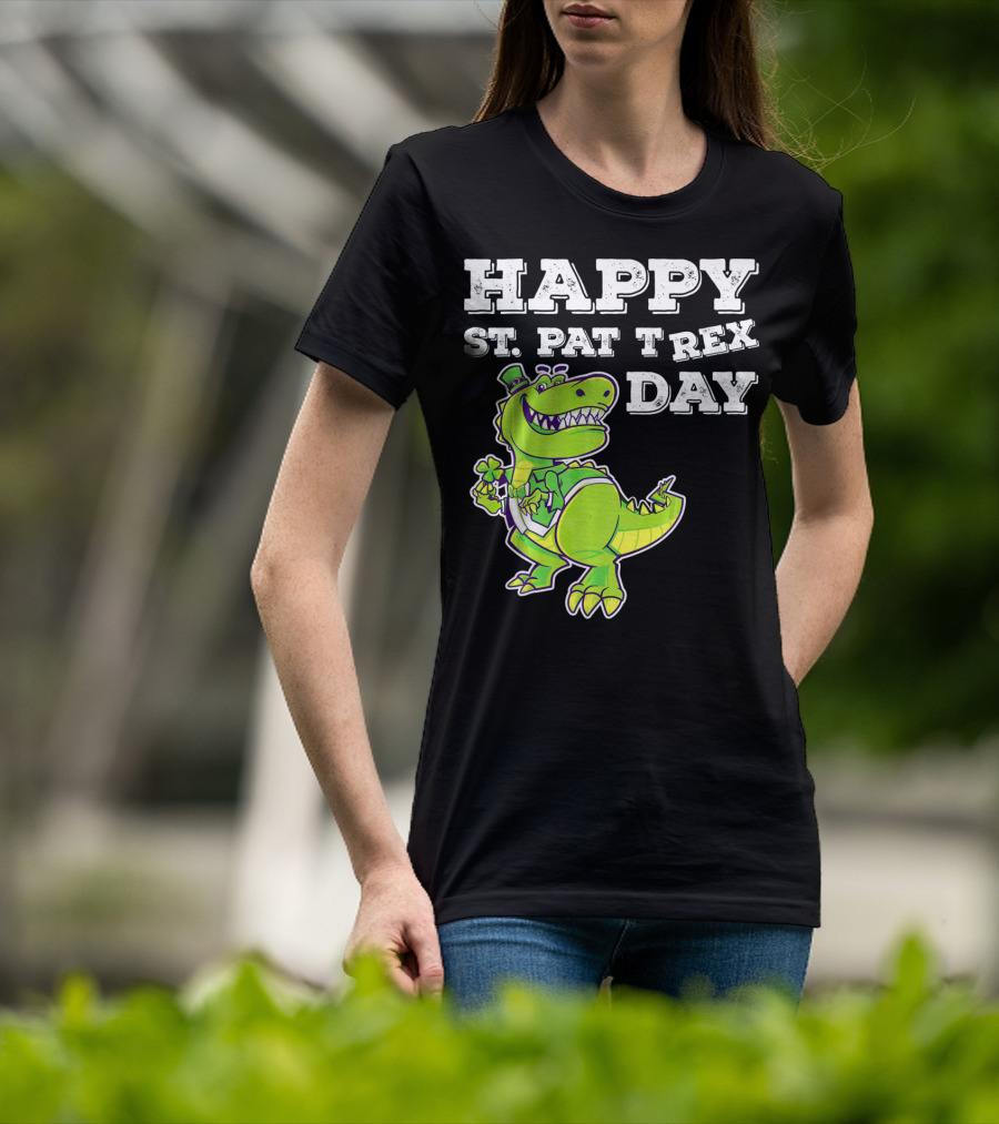 HAPPY ST. PAT T REX DAY Cute St Patricks T-Shirt