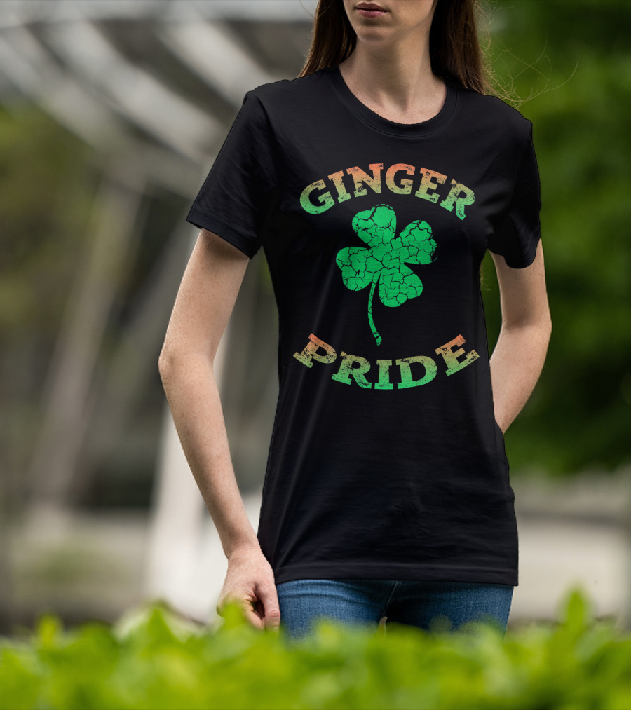 Ginger Pride Irish Shamrock Clover T-Shirt