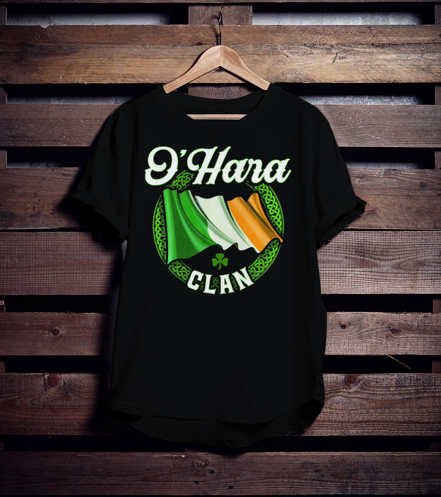 O'Hara Clan Irish Flag Surname Ireland T-Shirt