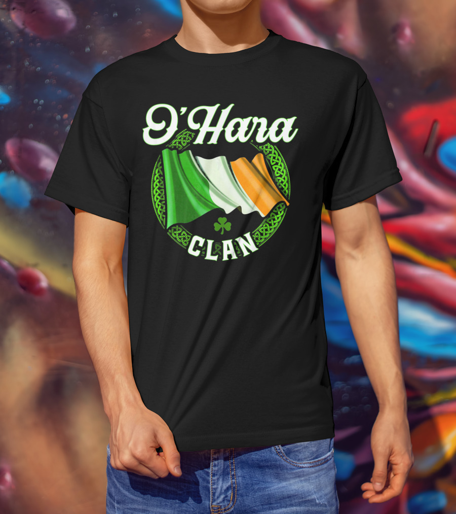 O'Hara Clan Irish Flag Surname Ireland T-Shirt