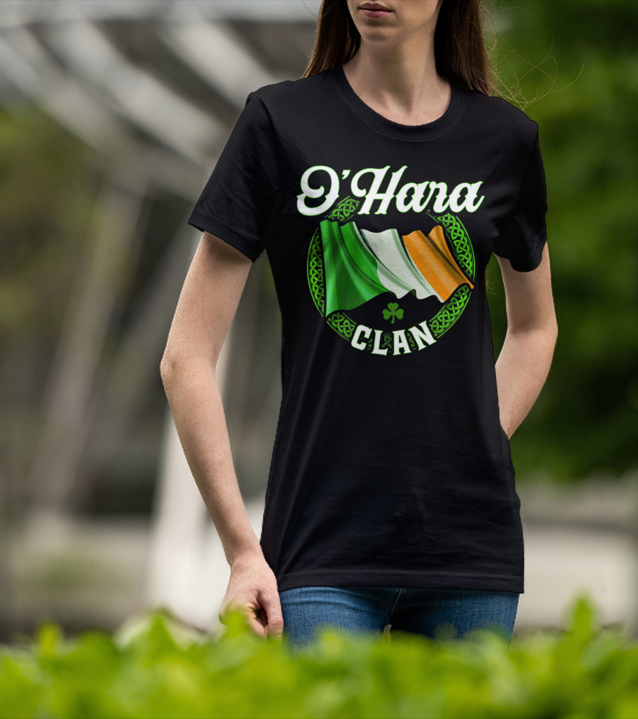 O'Hara Clan Irish Flag Surname Ireland T-Shirt