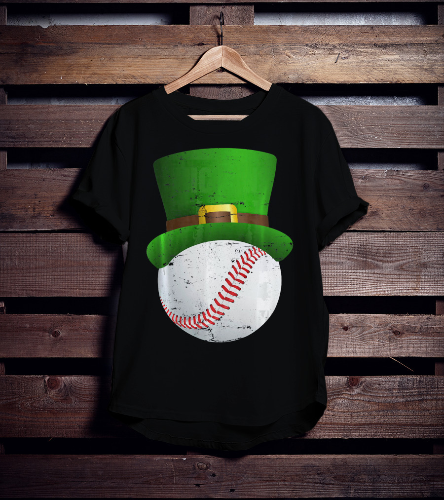 St Patricks Day Leprechaun Hat Baseball Fun T-Shirt
