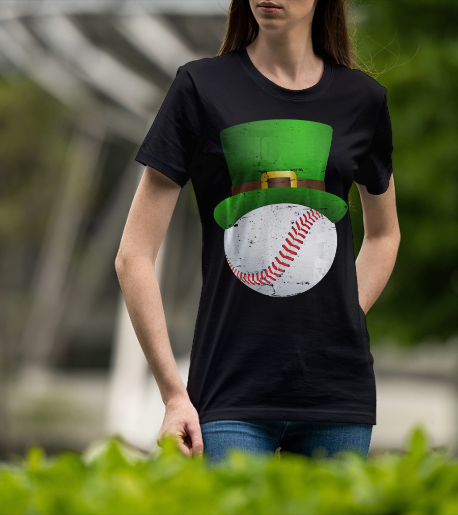 St Patricks Day Leprechaun Hat Baseball Fun T-Shirt