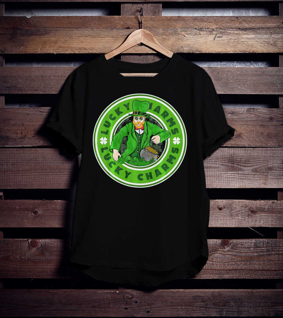 Lucky Charms St. Patrick's Day Irish Leprechaun Pot Of Gold T-Shirt